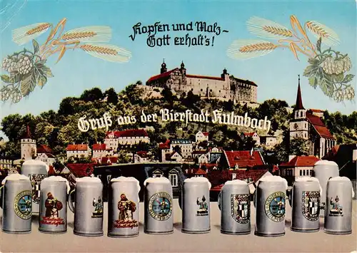 AK / Ansichtskarte 73882898 Kulmbach Bierstadt mit Schloss Kulmbach