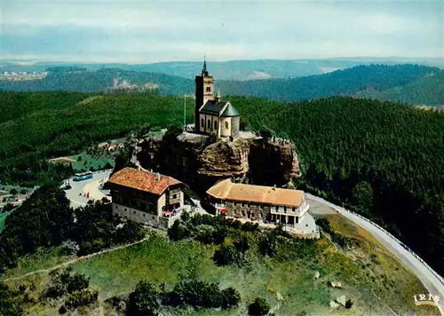 AK / Ansichtskarte  Dabo_Dagsburg_57_Moselle Le rocher et la Chapelle Saint Leon Vue aerienne 