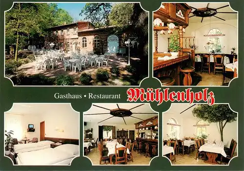 AK / Ansichtskarte  Havelberg Gasthaus Restaurant Muehlenholz Terrasse Gastraeume Bar Havelberg