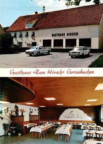 AK / Ansichtskarte 73882947 Grosskuchen Gasthaus Zum Hirsch Gastraum Grosskuchen