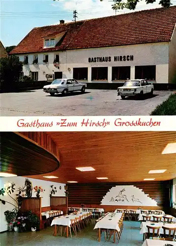 AK / Ansichtskarte  Grosskuchen Gasthaus Zum Hirsch Gastraum Grosskuchen