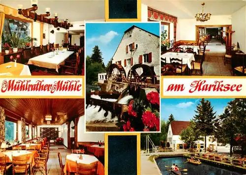 AK / Ansichtskarte  Amern Restaurant Cafe Muehlrather Muehle am Hariksee Gastraeume  Amern