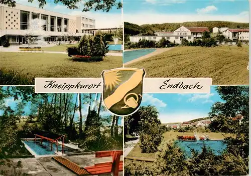 AK / Ansichtskarte  Endbach_Bad Kurhaus Wassertretanlage Park Endbach_Bad