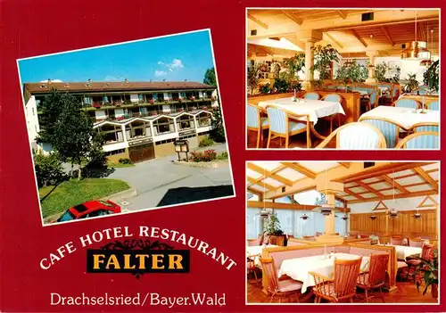 AK / Ansichtskarte 73882987 Drachselsried Cafe Hotel Restaurant Falter Gastraeume Drachselsried