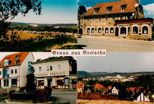 AK / Ansichtskarte  Kreischa Cafe Lehmann Brunnen Panorama Kreischa