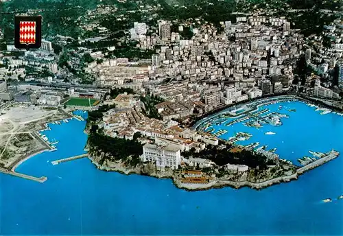 AK / Ansichtskarte  Monte-Carlo_Monaco Vue aerienne de la Principaute de Monaco 