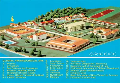 AK / Ansichtskarte  Greece_Griechenland Olympia Archaeological Site Greece_Griechenland