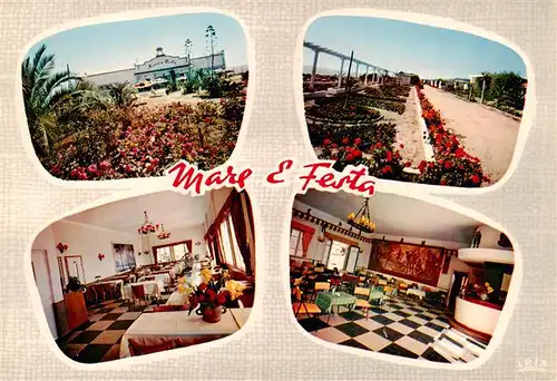 AK / Ansichtskarte  Corse__Ile_de_Korsika Hotel Pavillonnaire de Mare e Festa Vue de lEtablissements Jardins Salle a manger Le Cabaret 