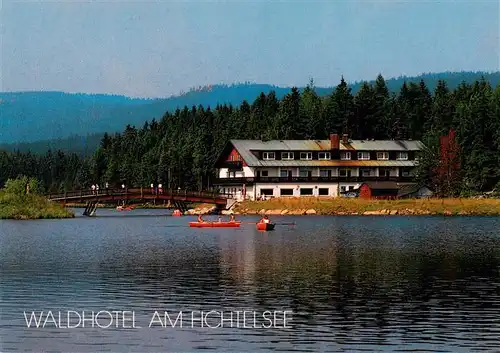 AK / Ansichtskarte 73883066 Fichtelberg_Fichtelgebirge_Bayreuth Waldhotel am Fichtelsee 