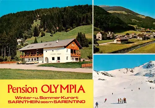 AK / Ansichtskarte  Sarnthein_966m_Sarentino_Bozen_IT Pension Olympia Winter- und Sommerkurort 