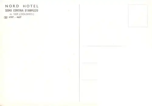 AK / Ansichtskarte 73883112 Cortina_d_Ampezzo_IT Nord Hotel 