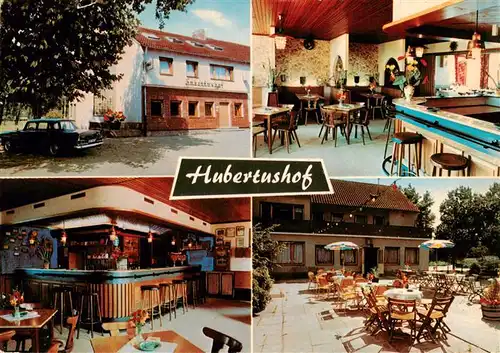 AK / Ansichtskarte 73883118 Hackenbroich Hubertushof Gastraum Bar Terrasse Hackenbroich