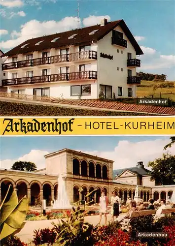 AK / Ansichtskarte  Bad_Kissingen Arkadenhof Hotel Kurheim Bad_Kissingen