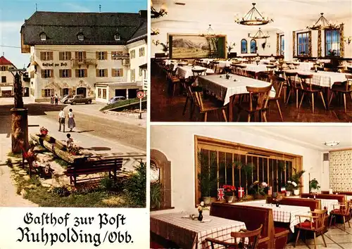 AK / Ansichtskarte 73883147 Ruhpolding Gasthof zur Post Gastraeume Ruhpolding