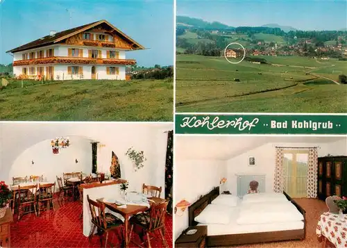 AK / Ansichtskarte  Bad_Kohlgrub Gaestehaus Kohlerhof Gaststube Zimmer Bad_Kohlgrub