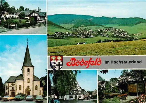 AK / Ansichtskarte 73883163 Boedefeld Panorama Kirche Ortsansichten Boedefeld