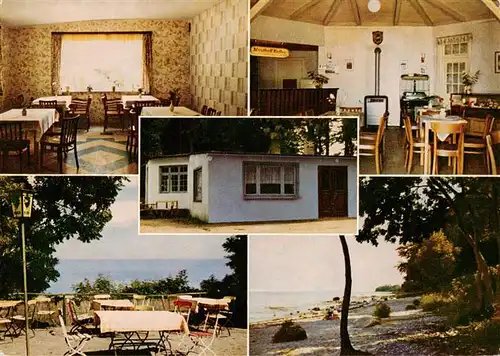 AK / Ansichtskarte  Insel_Fehmarn Waldpavillon Katharinenhof Gastraeume Terrasse Strand Insel Fehmarn