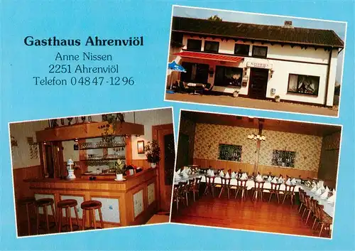 AK / Ansichtskarte  Ahrenvioel Gasthaus Ahrenvioel Bar Gastraum Ahrenvioel