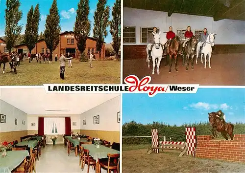 AK / Ansichtskarte 73883218 Hoya_Weser Landesreitschule Hoya Reithalle Springreiten Gaststube Hoya_Weser