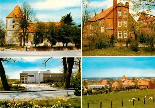 AK / Ansichtskarte 73883219 Syke Johann Hollwedel Gastwirtschaft Kirche Panorama Syke