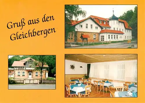 AK / Ansichtskarte 73883240 Roemhild Hotel Waldhaus Gastraum Roemhild