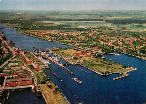 AK / Ansichtskarte  Kiel Canal Holtenauer Schleuse Fliegeraufnahme Kiel