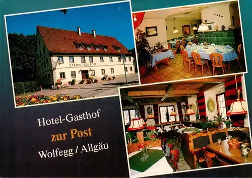 AK / Ansichtskarte  Wolfegg Hotel Gasthof zur Post Gastraeume Wolfegg