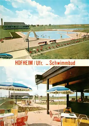 AK / Ansichtskarte  Hofheim_Unterfranken Schwimmbad Hofheim Unterfranken