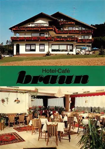 AK / Ansichtskarte 73883285 Luetzenhardt_Waldachtal_BW Hotel Cafe Braun Gastraum 