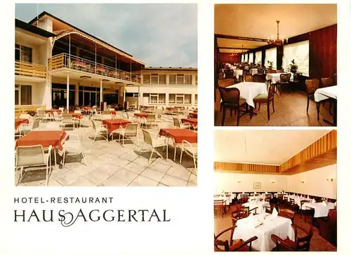 AK / Ansichtskarte 73883290 Deitenbach Hotel Restaurant Haus Aggertal Gastraeume Freiterrasse Deitenbach