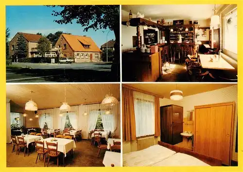 AK / Ansichtskarte  Uelzen_Lueneburger_Heide Landgasthaus Hotel Pension Zum Taubenturm Gastraeume Zimmer Uelzen_Lueneburger_Heide