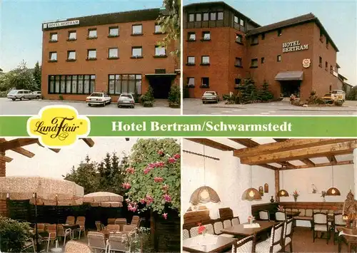 AK / Ansichtskarte  Schwarmstedt Hotel Bertram Terrasse Gastraum Schwarmstedt