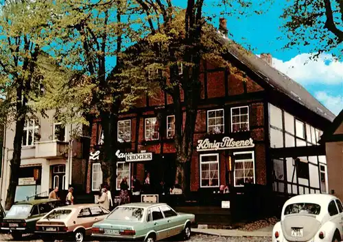 AK / Ansichtskarte 73883303 Burg__Fehmarn Altes Fachwerkhaus Cafe Kroeger 