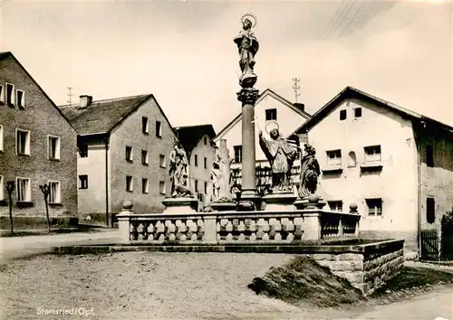 AK / Ansichtskarte  Stamsried Brunnen Stamsried