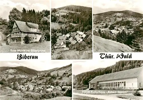 AK / Ansichtskarte  Biberau_Schleusegrund_Thueringen Rote Muehle im Bibergrund Panorama FDGB Kulturhaus Robert Stamm 