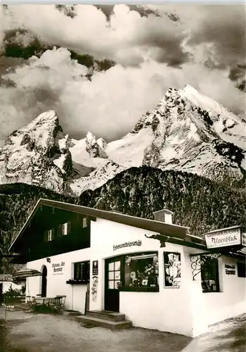 AK / Ansichtskarte  Bischofswiesen_Berchtesgaden Gasthaus Cafe Alpenblick 