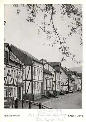 AK / Ansichtskarte  Friesenhagen Fachwerkhaeuser Friesenhagen