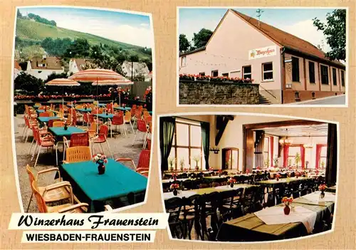 AK / Ansichtskarte 73883345 Frauenstein__Wiesbaden Winzerhaus Frauenstein Restaurant Freiterrasse 