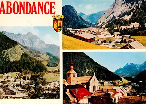 AK / Ansichtskarte  Abondance_74_Haute-Savoie Fliegeraufnahme Panorama Kirche 