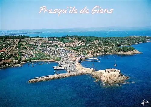 AK / Ansichtskarte  Presqu_Ile-de-Giens_83_Var Vue aerienne La Tour Fondue 