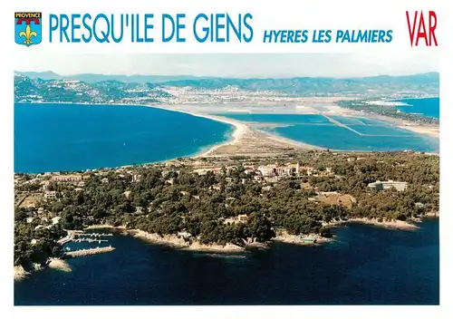 AK / Ansichtskarte  Presqu_Ile-de-Giens_83_Var Hyeres les Palmier Vue aerienne 