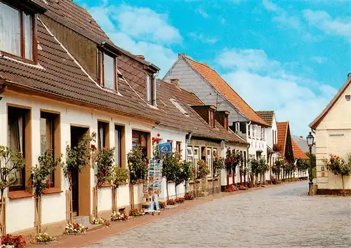 AK / Ansichtskarte 73883496 Schleswig_Schlei_Erfde Norderholmstrasse in der alten Fischersiedlung 