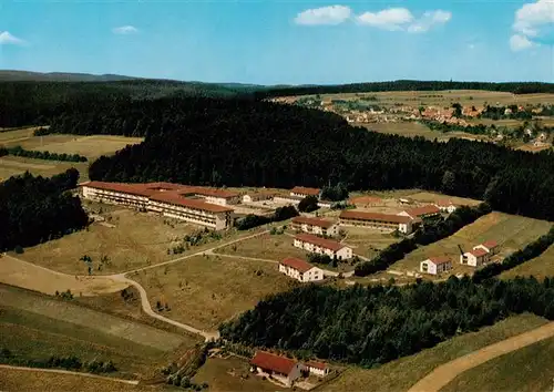 AK / Ansichtskarte  Schoemberg_Schwarzwald Schwarzwald Sanatorium Klinik der Bundesbahn Versicherungsanstalt Fliegeraufnahme Schoemberg Schwarzwald