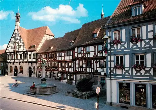 AK / Ansichtskarte  Forchheim_Oberfranken Markt Fachwerkhaeuser Forchheim Oberfranken