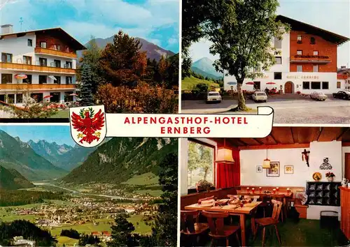 AK / Ansichtskarte 73883509 Breitenwang_Tirol Alpengasthof Hotel Ernberg Gastraum Panorama Breitenwang Tirol