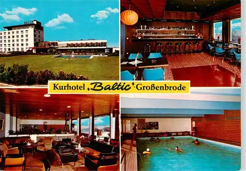 AK / Ansichtskarte  Grossenbrode_Ostseebad Kurhotel Baltic Bar Gastraum Hallenbad Grossenbrode_Ostseebad