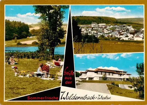 AK / Ansichtskarte 73883583 Waldernbach Privat Pension Hubertus Strandbad Campingplatz Waldernbach