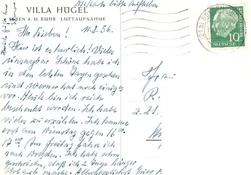 AK / Ansichtskarte  Essen__Ruhr Villa Huegel Fliegeraufnahme 