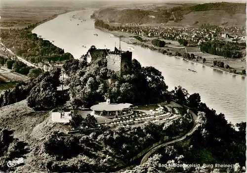 AK / Ansichtskarte  Bad_Niederbreisig Burg Rheineck Fliegeraufnahme Bad_Niederbreisig