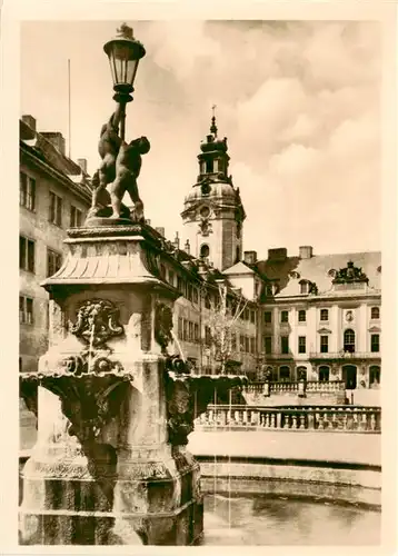 AK / Ansichtskarte  Rudolstadt Staatliche Museen Heidecksburg Innenhof Rudolstadt